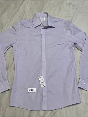 Brooks Brothers Lavender Micro-Pattern Dress Shirt